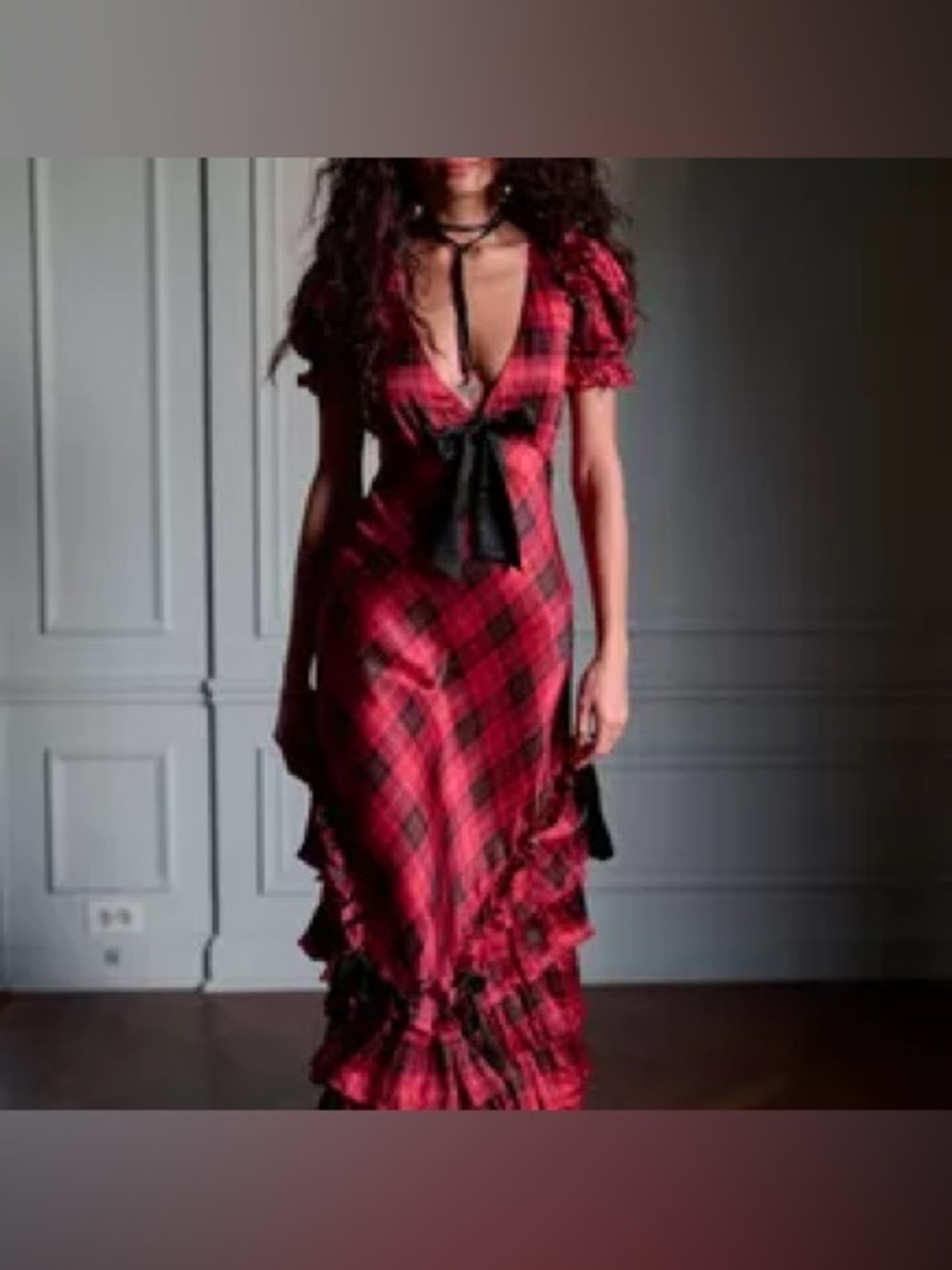 The Royal tartan gatsby slip selkie